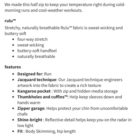 Lululemon Run Briskly 1/2 Zip - Picture 6 of 7